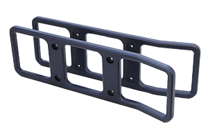 IC-7300 Dark Blue Rails